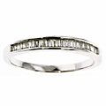 10k 1/4-ct Diamond Baguette Channel Ring
