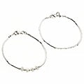 Sterling Silver Two-piece Children's Bracelet Set