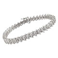 14k White Gold 3ct TDW Diamond Tennis Bracelet (I-J, I2-I3)