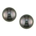 14k White Gold Tahitian Pearl Earrings (8-8.5mm)