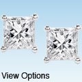 14k Gold 2ct TDW Princess-cut Premier Diamond Stud Earrings (G-H, SI1-SI2)