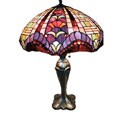 Tiffany-style Gothique Manor Lamp