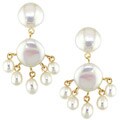 14k Yellow Gold Coin Cultured Freshwater Pearl