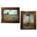 Monet Poppyfields Framed Canvas Art Collection