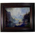 Bierstadt In the Mountains Framed Canvas