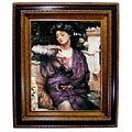 Libra and Her Sparrow Framed Canvas
