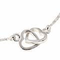 Sterling Silver Double Heart Bracelet