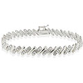 Sterling Silver Diamond Accent San Marco Bracelet