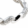 Icz Stonez Sterling Silver CZ San Marco Bracelet