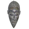 Ghanaian Artisan Asante Hand-crafted African-style Wooden Royal Mask