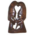 Lovers Profile Wooden Wall Hanging (Ghana)