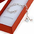 Sterling Essentials Sterling Silver 6-inch Pearl Superstar Girl's Bracelet