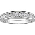 14k White Gold 1ct TDW Round Diamond Band (J-K, I2-I3)