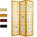 Wood and Rice Paper Floral Delight Shoji Screen (China)