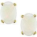 Miadora 10-kt. Yellow Gold Opal Earrings