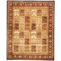 Handmade Classic Mashad Multicolor Wool Rug (7'9 x 9'6)