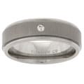 Men's Titanium Diamond Wedding Band (6.8 mm)
