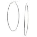 Tressa Sterling Silver Designer Oval Earrings