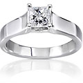 14k White Gold 1/2ct TDW Diamond Solitaire Ring (G-H, I1-I2)