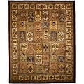 Handmade Classic Bakhtieri Multicolored Wool Rug (9'6 x 13'6)