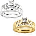 14k Gold 7/8ct TDW Princess Diamond Bridal Set (H-I, I1-I2)
