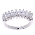 Icz Stonez Sterling Silver CZ Marquise Ring