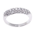 Icz Stonez Sterling Silver Pave-set CZ Ring
