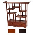 Hand-crafted Oriental Netsuke 20-inch Wooden Display Stand (China)