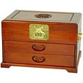 Merbu Wood Two-drawer Oriental Jewelry Box (China)