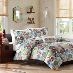 Mizone Asha 4-piece Printed Paisley Polyester Microfiber Comforter Set