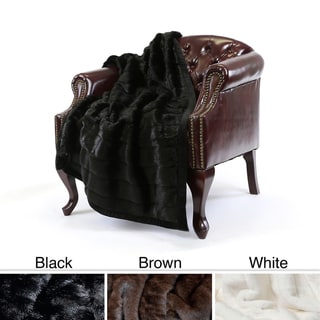 Mink Faux Fur 54 x 36 Lap Throw 