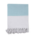 Turkish Turquoise Striped Fouta Towel
