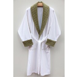 Ultra Plush Authentic Hotel and Spa Unisex Green Bathrobe