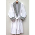 Ultra Plush Authentic Hotel and Spa Unisex Grey Bathrobe
