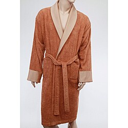 Unisex Authentic Hotel and Spa Turkish Cotton Rust Brown Bathrobe