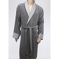 Unisex Authentic Hotel and Spa Turkish Spun Cotton Grey Bathrobe