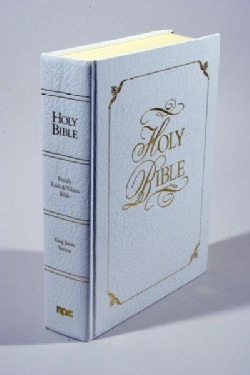Holy Bible: King James Version, White Padded Bonded Leather, Family Faith and Values (Hardcover)