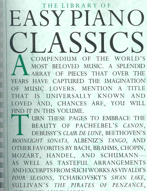 Library of Easy Piano Classics (Paperback)