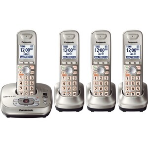 Panasonic KX-TG4034N DECT 6.0 Answering System with 4 Handsets (Refurbished)