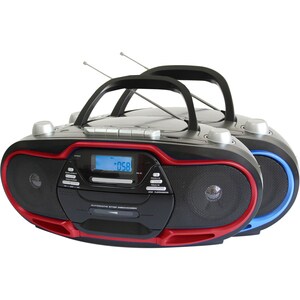 Supersonic Portable MP3/CD Player With USB/AUX Inputs, Cassette Recor