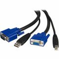 StarTech.com 15 ft 2-in-1 Universal USB KVM Cable