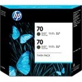 HP No. 70 Twin Pack Matte Black Ink Cartridge