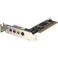 StarTech.com 4 Channel Low Profile PCI Sound Adapter Card AC97 3D Aud