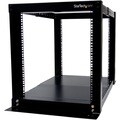 12U Adjustable 4 Post Server Equipment Open Frame Rack Cabinet