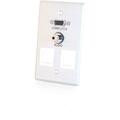 Classic 1 Gang 4 Socket Keystone Faceplate
