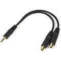 StarTech.com 6in Stereo Splitter Cable - 3.5mm Male to 2x 3.5mm Femal