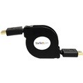 StarTech.com 4ft Retractable High Speed HDMI Cable -HDMI to HDMI Micr