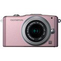 Olympus E-PM1 12MP Pink Digital Camera with 14-42mm II Lens