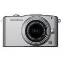 Olympus PEN E-PM1 12MP Silver Mirrorless Digital Camera with 14-42mm II Lens