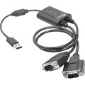 SIIG 2-Port USB to RS-232 Serial Adapter Cable
